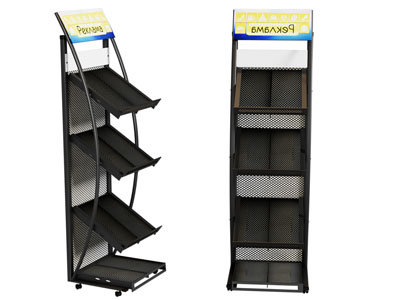 现代金属书刊杂志 广告书架