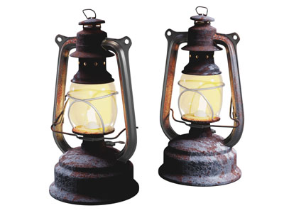 工业风loft煤油灯 老式台灯3d模型 工业风loft煤油灯 老式台灯