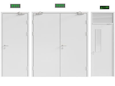 现代双扇 单扇消防门 消防设备