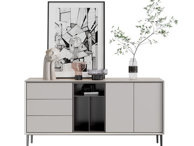 现代玄关柜 边柜3d模型 现代玄关柜 边柜