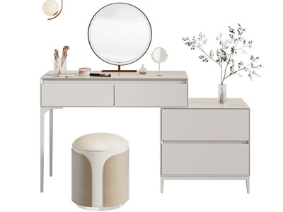 现代化妆梳妆台3d模型 现代化妆梳妆台