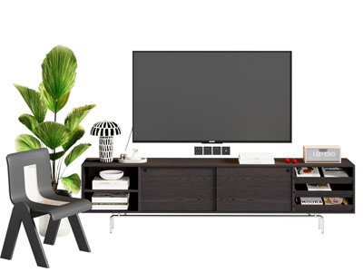 现代中古风电视柜 电视