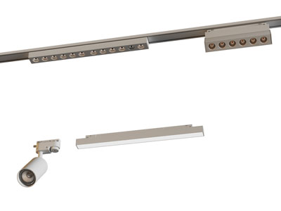 现代可转向轨道磁吸灯 筒灯射灯3d模型 现代可转向轨道磁吸灯 筒灯射灯