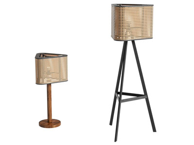 侘寂风落地灯 台灯3d模型 侘寂风落地灯 台灯