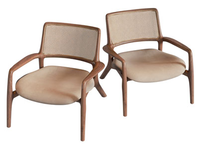 现代实木休闲椅子 扶手椅子