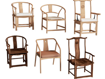 新中式圈椅 扶手椅子