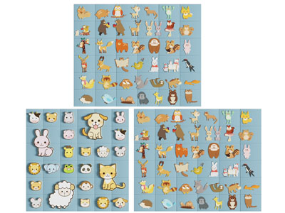 现代卡通动物墙贴 墙饰3d模型 现代卡通动物墙贴 墙饰