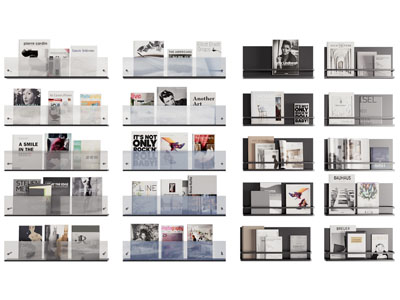 现代墙面亚克力书刊杂志架 墙饰3d模型 现代墙面亚克力书刊杂志架 墙饰