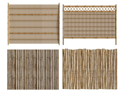 新中式竹编栏杆 护栏 围栏