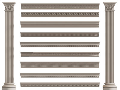 欧式罗马柱子 天花角线