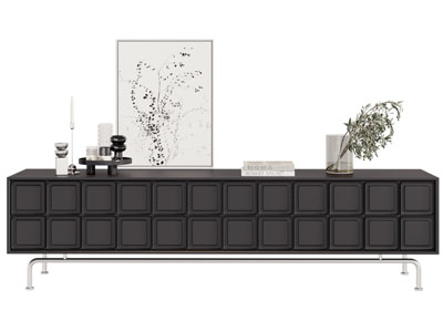 现代电视柜 摆件组合