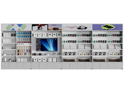 现代数码产品展柜 货架3d模型 现代数码产品展柜 货架