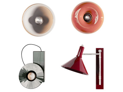 现代老式复古壁灯3d模型 现代老式复古壁灯