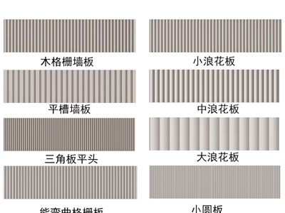 现代波浪造型板 护墙板 背景墙3d模型 现代波浪造型板 护墙板 背景墙