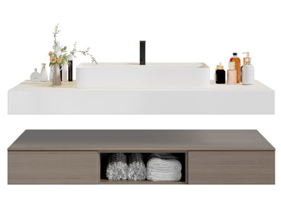 现代洗手台 浴室柜