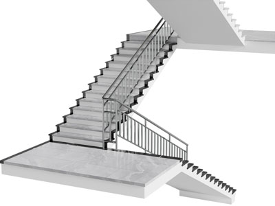 现代旋转楼梯3d模型 现代旋转楼梯
