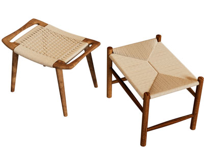 侘寂风脚踏 木凳子