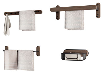 现代毛巾架 卫浴小件