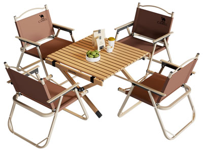 现代户外营地可折叠休闲餐桌椅组合3d模型 现代户外营地可折叠休闲餐桌椅组合