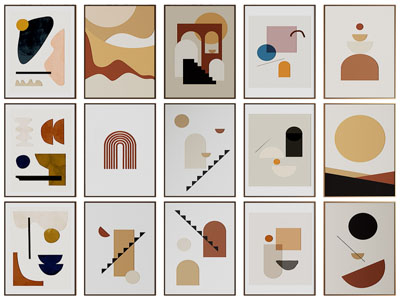 现代装饰挂画3d模型 现代装饰挂画