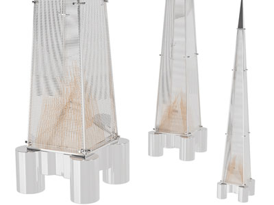 现代壁炉火炉 落地灯3d模型 现代壁炉火炉 落地灯