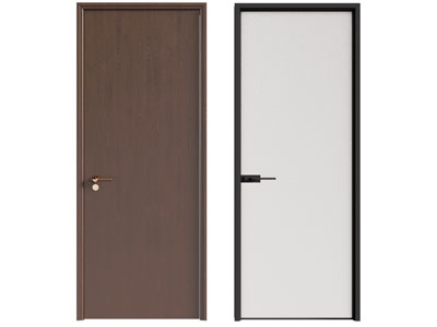 现代木门 玻璃门 平开门 房门