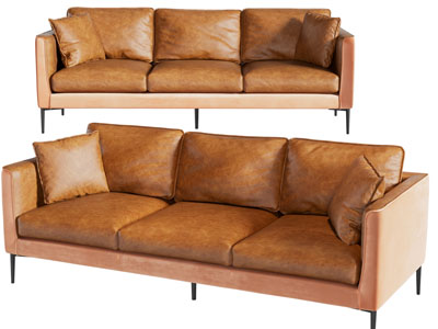 现代中古风多人沙发3d模型 现代中古风多人沙发