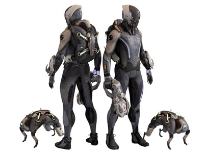 现代游戏人物 虚拟人物 未来人物