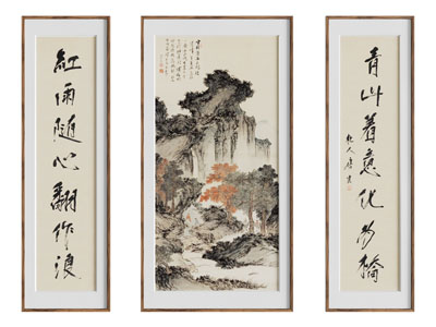 新中式装饰挂画3d模型 新中式装饰挂画