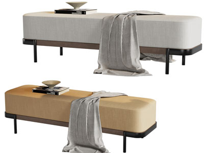 现代长方形沙发凳子 床尾凳