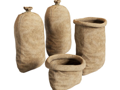 现代粗麻布袋 麻袋 麻绳袋 麻布袋子3d模型 现代粗麻布袋 麻袋 麻绳袋 麻布袋子