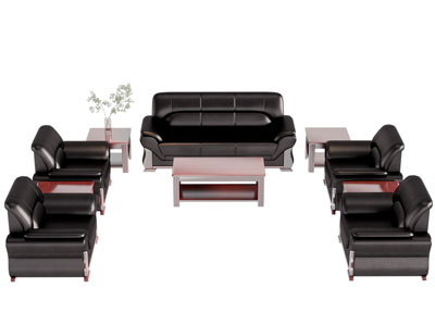 现代多人沙发 单人沙发 茶几组合