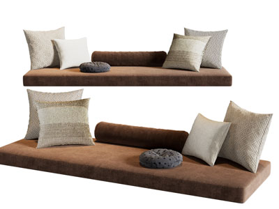 现代飘窗垫 沙发垫 坐垫3d模型 现代飘窗垫 沙发垫 坐垫