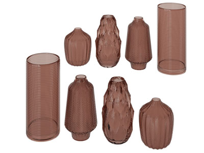 现代彩色玻璃花瓶