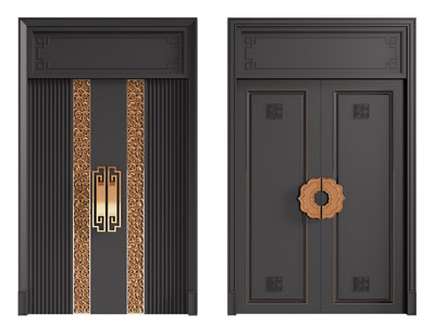新中式双开门 平开门 大门