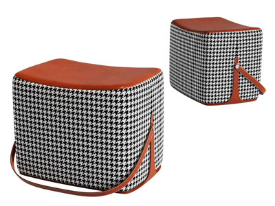 现代方形沙发凳子 坐墩