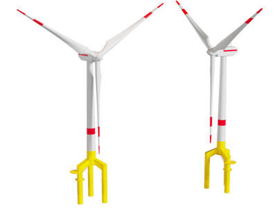 现代风力发电器 风轮 工业设备