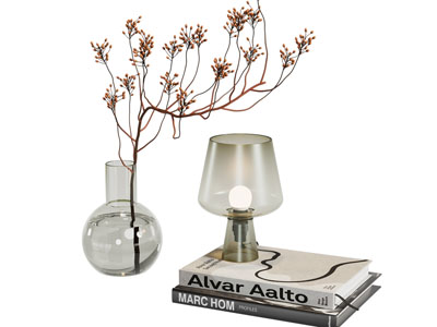 现代书本 玻璃花瓶花卉 摆件组合3d模型 现代书本 玻璃花瓶花卉 摆件组合