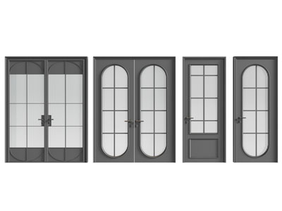 法式双开门 平开门 玻璃门 房门