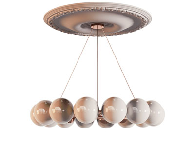 现代雕花灯盘 吊灯3d模型 现代雕花灯盘 吊灯