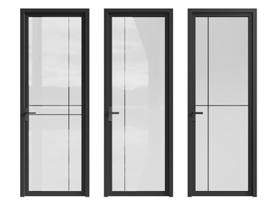 现代玻璃平开门