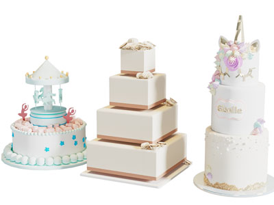 现代奶油蛋糕 食物 甜品 甜点