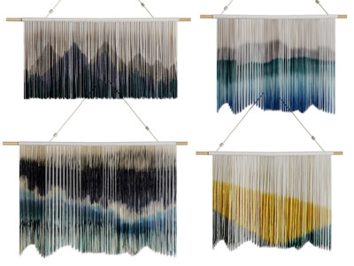 新中式山脉图案流苏挂件3d模型 新中式山脉图案流苏挂件