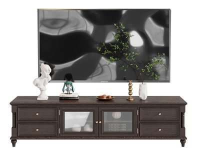 美式电视柜 电视机