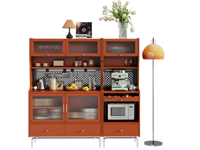 现代中古风餐边柜