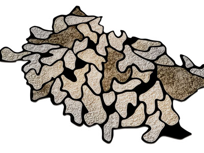 现代异形地毯3d模型 现代异形地毯