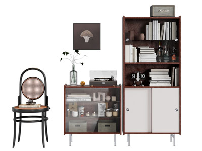 现代餐边柜 书柜 玄关柜
