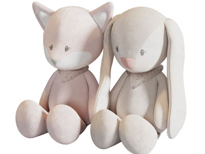 现代儿童玩偶 摆件组合3d模型 现代儿童玩偶 摆件组合