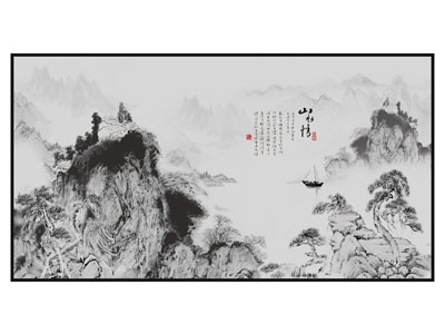 新中式装饰挂画3d模型 新中式装饰挂画