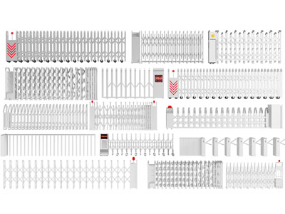 现代遥控伸缩大门